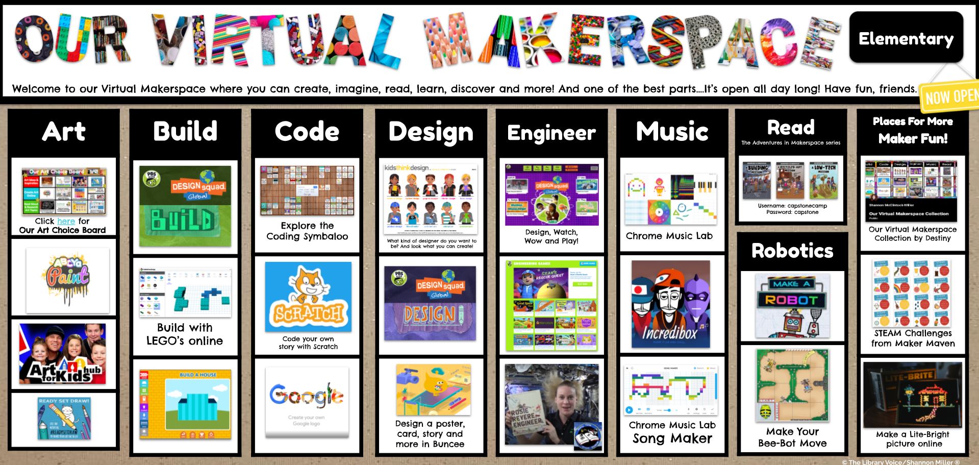Virtual Makerspace Elementary Image